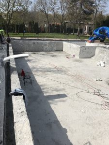 Стуктурно укрепване на басейн с торкрет бетон