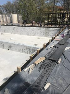 Структурно укрепване на басейн с торкрет бетон