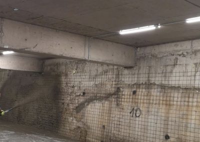 Торкретиране на подземен гараж