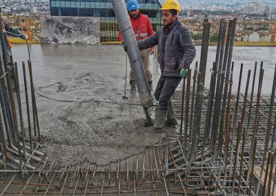 Височинно изпомпване на бетон