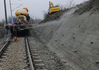 торкретиране с цел укрепване